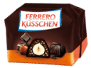 Einzelpraline Ferrero Küsschen Zartbitter Menu