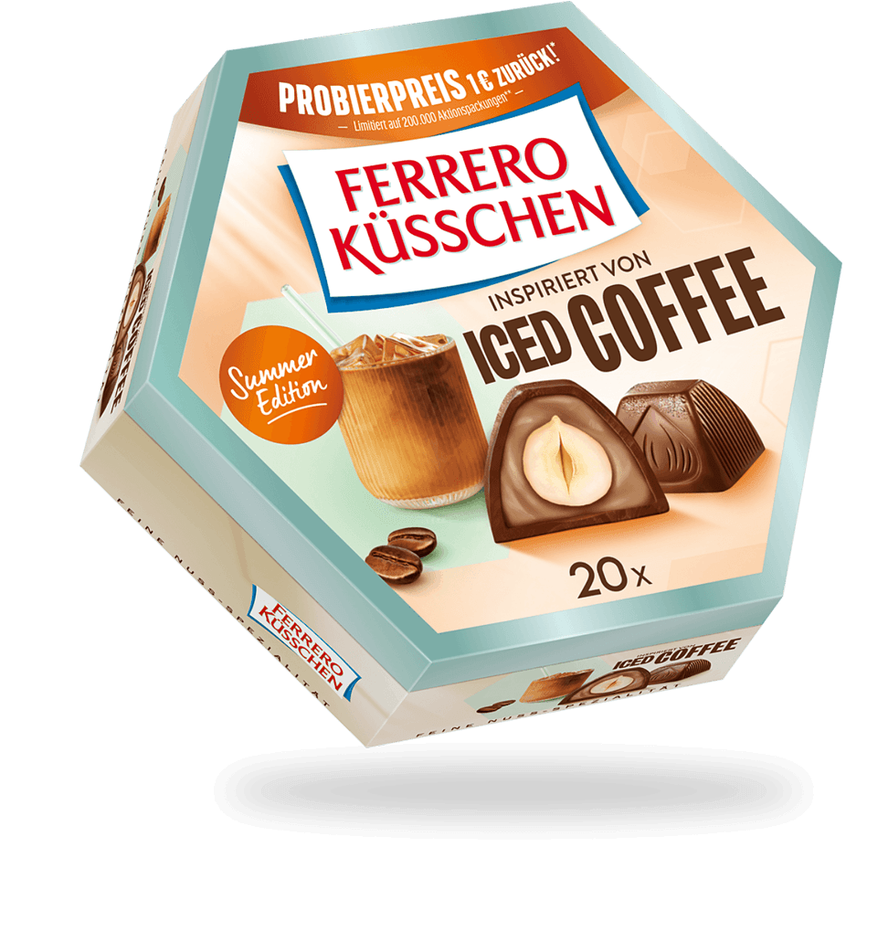 Packung Ferrero Küsschen inspiriert von Iced Coffee
