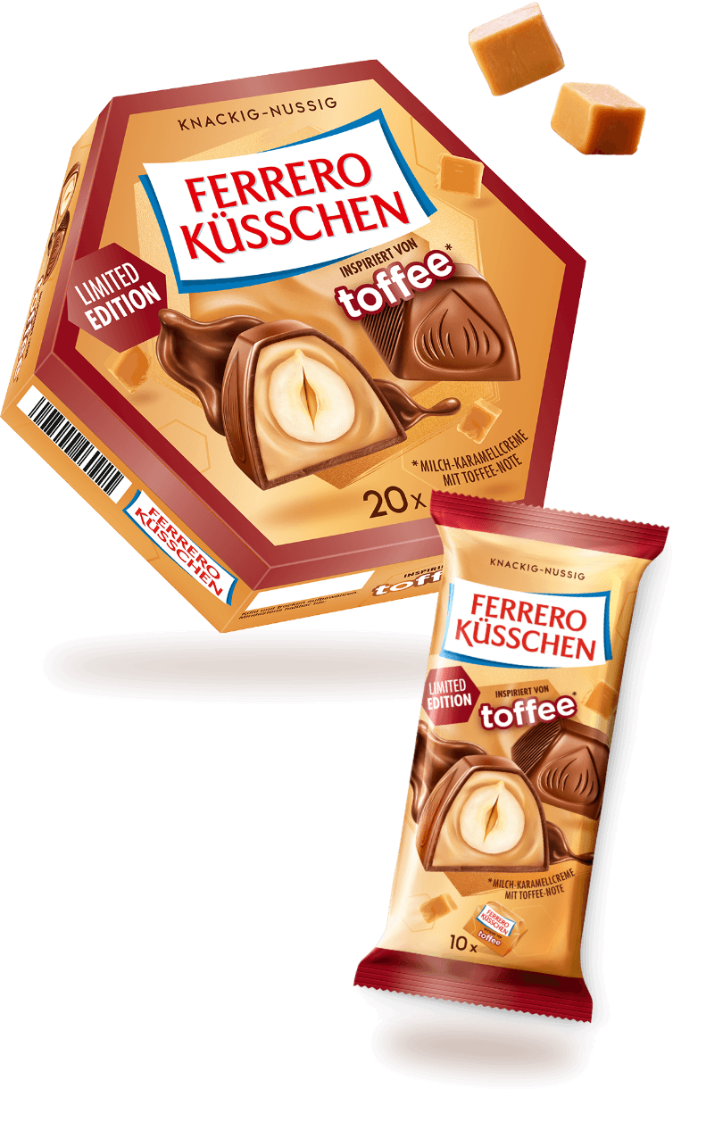 Ferrero Küsschen inspiriert von Toffee Packung