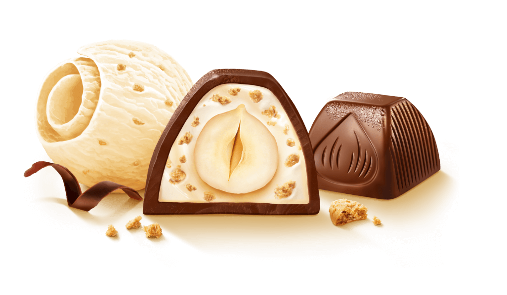 Sommer Küsschen inspiriert von Vanilla Ice Cream Praline offen