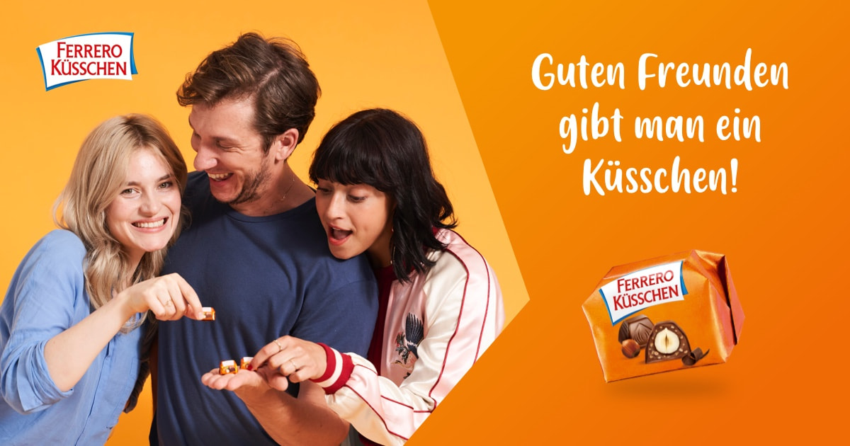 Guten Freunden gibt man ein Küsschen!