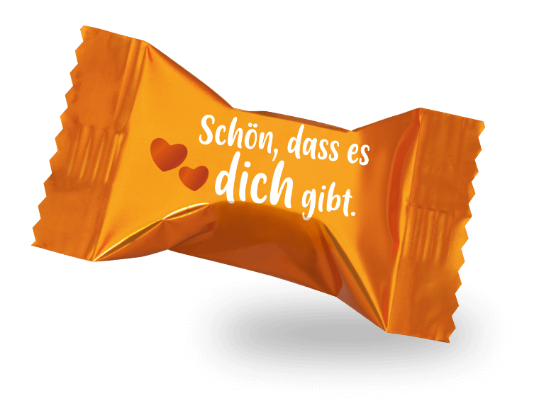 Einzelpralinen mit Spruch