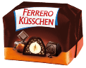 Einzelpraline Ferrero Küsschen Zartbitter Menu